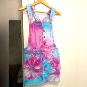 Hand Tie-Dyed Pink and Blue Jumper